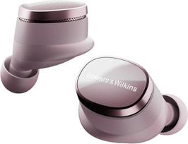 "Bowers & Wilkins Pi8 Wireless" tikros belaidės aktyvaus triukšmo slopinimo ausinės "Bluetooth AptX" įkrovimo dėklas su belaidžiu garso perdavimu - blyškiai violetinė