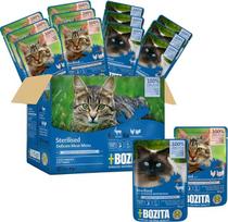 "Bozita" sterilizuotas drėgnas maistas "Multibox" - 12 x 85 g porcijų maišelis be grūdų ir kviečių - 8,5 % baltymų ir 3,5 % riebalų turintis ėdalas katėms