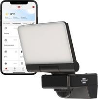 "Brennenstuhl Connect WiFi" LED prožektorius WF 2051 P (24 W, 2800 lm, IP54, įvairios šviesos funkcijos, reguliuojamos naudojant programėlę, lauko prožektorius, skirtas montuoti ant sienos, su judesio jutikliu)