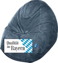 "Bruni Classico Cord L", tamsiai mėlynos spalvos - XXL vidaus pupų maišas su užpildu, vidaus pupų maišas iš Vokietijos
