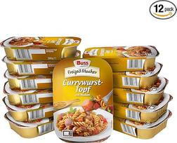 "Buss Freizeitmacher" - Širdingas kario dešros puodas su paprika ir makaronais - aštriame kario padaže - 12 x 300 g
