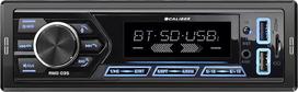 "Caliber" automobilinis radijo imtuvas "Bluetooth" 1DIN, FM imtuvas, 4 x 55 W, USB/Micro SD, 2,1 A įkrovimo funkcija, Aux-in, laisvų rankų įranga, RCA, ISO jungtis, MP3/WMA/APE/FLAC