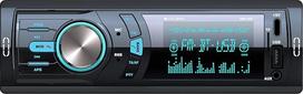 "Caliber" automobilinis radijo imtuvas "Bluetooth" 1DIN, FM imtuvas, 4 x 75 W, USB/Micro SD, 2,1 A įkrovimo funkcija, Aux-in, laisvų rankų įranga, išorinis mikrofonas, RCA išvestis, šviesos reguliatorius, 85 mm, MP3/WMA/APE/FLAC