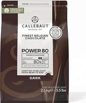 "Callebaut Powerful" 80 proc. juodojo šokolado saldainiai 2,5 kg