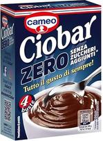 "Cameo Ciobar Zero" karštas šokoladas be pridėtinio cukraus Istant Chocolate 4 x 19 g šokolado