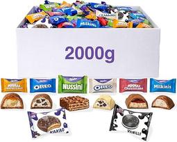 "Capico" sausainių mišinio dėžutė su "Milka Favourites" (2 kg), apie 205 vnt.