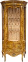 "Casa-Padrino" barokinė vitrina, riešutmedžio spalvos, H 180 cm, W 88 cm - Vitrina - spinta