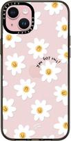 "CASETiFY" kompaktiškas dėklas "iPhone 15 Plus" [2x karinės klasės kritimo testas / apsauga nuo kritimo iš 1 metro aukščio] - "Daisies by Laura Jane Illustrations" - juodas