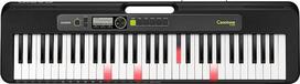 "Casio Casiotone LK-S250 Casiotone" apšviesta klaviatūra su 61 greitaveikos fortepijono išvaizdos klavišu, 400 garsų ir 77 akompanimento ritmais, mikrofono įvestis, juoda spalva