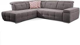 "Cavadore Mistrel" minkštas kampas su otomanu kairėje / kampinė sofa su lovos funkcija / miego funkcija / galvūgalio reguliavimas