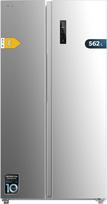 "Cecotec Bolero CoolMarket SBS 562 Inox E Amerikietiškas šaldytuvas "Side By Side" 562 L 177 x 91,2 cm, "Inverter Plus" kompresorius, mažos sąnaudos, be šerkšno, daugiapakopis, greitas atvėsinimas, nerūdijantis plienas