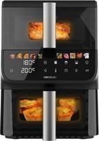 "Cecotec" oro keptuvė 10L "Cecofry DuoLevel 10000 DuoSize" langas. 2000 W, vertikalus dizainas, 2 konteineriai 3,5 l ir 6,5 l, sinchronizacija, 10 meniu, temperatūra 80-200ºC, langas, jutiklinis ekranas.