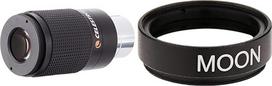 "Celestron" 1,25 colio 28-24 mm priartinantis okuliaras, 93230 ir 94119-A 1,25 colio Mėnulio filtras