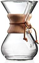 "Chemex" CHEM6WOOD 6 puodelių kavos aparatas su mediniu kakleliu - skaidrus