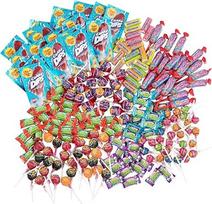 "Chupa Chups Party Mix" saldainiai, 200 vienetų saldainių su ledinukais, kramtomosiomis gumomis ir kramtomaisiais saldainiais "Mentos" ir "Center Shock", skirti vakarėliams, gimtadieniams ir Kalėdoms, 1930 g