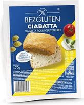 "Ciabatta" suktinukai be glitimo, 170 g - veganiški, be laktozės, be aliejaus, be kviečių krakmolo, daug skaidulų - Bezgluten
