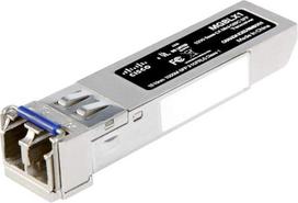 "Cisco" MGBLX1 Gigabit Ethernet (GbE) 1000BASE-LX Mini-GBIC (MGBLX1) SFP tranzistorius