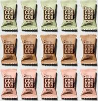 "Cocohagen" bestselerių dovanų dėžutė - ekologiški datulių kąsneliai: 5x kakava, 5x trigubas šokoladas, 5x lazdynų riešutai, ekologiški 15 x 20 g dėžutė