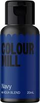 "Colour Mill Aqua Blend Navy" vandens pagrindo maistiniai dažai - labai intensyvūs, labai koncentruoti, veganiški - 20 ml