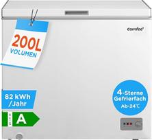 "Comfee RCC201WH6(E)" šaldiklis / 82 kWh / Metai / 85 cm aukštis / 200 l / inverterinis kompresorius / 41 dB garsumas / tinka įvairiems naudojimo scenarijams / reguliuojamas temperatūros reguliatorius / balta