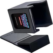"Commander Deck Box Lite" - kortų dėklas su mini užspaudžiamu kortų laikikliu ir nuimamu dangteliu, tinkamas 100+ vieno rankovės kortų, idealiai tinka MTG, PTCG, OPCG, SWU ir kitoms žaidimams (juodas)