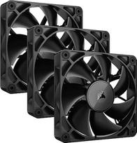 "Corsair iCUE LINK RX120" 120 mm PWM ventiliatorius su "iCUE LINK" sistemos koncentratoriumi - magnetinis kupolo guolis - 3 vnt., juodos spalvos