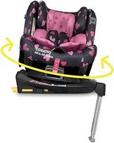"Cosatto All in All Rotate 360° Swivel Spin Autositz - Gruppe 0+123, 0-36 kg, 0-12 metų, ISOFIX, ERF, Anti-Escape (Charcoal Lighthearted)