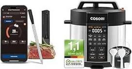 "COSORI First Smart Meat Thermometer" + COSORI slėginė viryklė "9-in-1", 14 funkcijų daugiafunkcinė viryklė