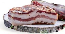 "Cozac Pancetta di calabria DOP Bacon Matured from Calabria" (300 g)
