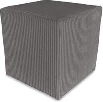 "Cube Pouf" taburetė, antracito spalvos "Puf" pufas, aksomo taburetė svetainei, miegamajam ir prieškambariui, minkštas otomanas, paminkštintas sėdimasis pufas arba sėdimasis kubas sofai ar foteliui
