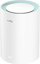 "Cudy Dual Band AX1500 WiFi 6 Mesh Wi-Fi" sistema, pakeičia maršrutizatorių ir ilgintuvą, aprėpia iki 1000 m² plotą, 3 Gigabitiniai prievadai vienam įrenginiui, palaiko Ethernet Backhaul, M1500, 1 pakuotė