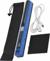 "Cuifati" rankinis skeneris, nešiojamasis skeneris, USB rašiklinis skeneris, A4 skenavimas, JPG/PDF, USB 2.0, aiškus vaizdas, masinė saugykla bankams, draudimui, vertybiniams popieriams (mėlynas)