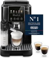 "De'Longhi Magnifica Start ECAM220.91.B" visiškai automatinis kavos aparatas su "LatteCrema" pieno sistema automatiniam kapučino kavos aparatui, 5 tiesioginio rinkimo mygtukais, minkštu jutikliniu valdymo skydeliu, x2 funkcija, juodos spalvos