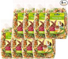 "Dehner" maistas graužikams Vitaminų ir mineralų turtingas maistas triušiams / graužikams Vaisių mišinys su riešutais 8 x 200 g (1,6 kg)