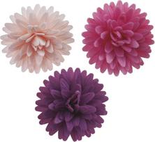 "Dekora" - "Bobble Cake Decoration Edible" | 12 valgomų gėlių vafliniams tortams - 4,5 cm, 126149, įvairiaspalvė