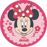"Dekora", Minnie Mouse Valgomas vaflinis popierius "Disney" gimtadienio torto apdaila vaikams Apvalus torto viršelis 20 cm