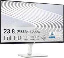 "Dell S2425H" 24 colių "Full HD" (1920 x 1080) monitorius, 100 Hz, IPS, 4 ms, 99 % sRGB, įmontuoti garsiakalbiai, itin plonas rėmelis, 2 x HDMI, baltos spalvos