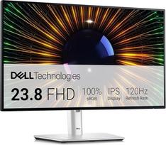 "Dell U2424H UltraSharp" 24 colių "Full HD" (1920 x 1080) monitorius, 120 Hz, IPS, 5 ms, 100 % sRGB, 2 x USB-C, 2 x DisplayPort, HDMI, 3 x USB, sidabrinės spalvos