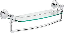 "DELTA Cassidy 79710" 18" chromuotas vonios rankšluosčių džiovintuvas su stikline lentyna