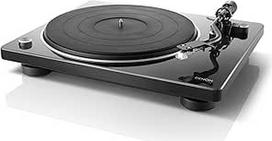 "Denon DP450USBBKEM" patefonas (USB prievadas, diržinė pavara, lėkštės pakėlimas, įmontuotas išankstinis stiprintuvas, S formos lėkštė), juodas