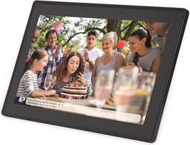 "Denver PFF-1514BMK2" skaitmeninis "Wi-Fi" nuotraukų rėmelis - 15,6 colių "Full HD IPS" jutiklinis ekranas, integruota FRAMEO programinė įranga, belaidis bendrinimas, laikmačio funkcija, juodas