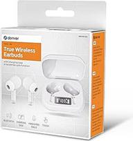 "Denver" belaidės "Bluetooth" ausinės - "In-Ear" ausinės su įkrovimo dėklu ir jutikliniu valdymu - belaidės ausinės su LED ekranu - "Bluetooth" ausinės muzikai ir skambučiams