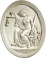 "Design Toscano" KY4040 Old Bailey teismo rūmų Lady Justice sieninė skulptūra