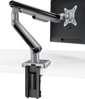 "Desktronic" vieno monitoriaus laikiklis, iki 34 colių ir 8 kg, pasukamas 360° kampu, reguliuojamas aukštis, tvirta konstrukcija, paprastas tvirtinimas, skirtas dideliems ekranams, ergonomiškas, tinka visiems VESA 75/100