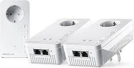 "devolo Magic 2 WiFi 6 Next Multiroom Kit", WLAN Powerline adapteris, iki 3 000Mbit/s per "Wi-Fi 6", "Mesh" WLAN lizdas, 2 x Gigabit LAN, baltos spalvos