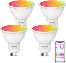 "DiCUNO GU10" išmanioji LED lemputė GU10, 5 W, "Alexa" lemputė MR16, pakeičianti 50 W halogeninį prožektorių, 320 Lm, "WiFi" lempos, suderinamos su "Alexa", "Google Home", šilta balta, balta dienos šviesa, 16 milijonų spalvų,