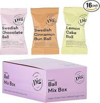 "Dig / Get Raw" - "Ball Mix" dėžutė (16 vnt.) - užkandžiai iš ekologiškų, natūralių ingredientų - veganiški, be glitimo ir rafinuotų medžiagų, be cukraus (16 x 25 g)
