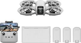 "DJI Neo Fly More Combo" - mini dronas su 4K UHD kamera vaikams, 135 g, "Follow-Me", paleidimas iš rankos, "Scope Tracking", "QuickShots", integruota sraigto apsauga, C0, su RC-N3 ir 3 baterijomis