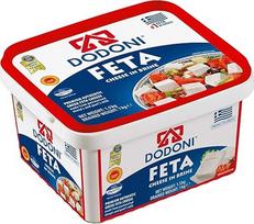 "Dodoni Feta" avių sūris - 1 x 1 kg - "Feta" sūris Graikiškas "Feta" avių sūris sūryme Aukščiausios kokybės "Superior" apdovanojimas 2018 m. 43% riebalų iš Graikijos 70% avių 30% ožkų Plastikinė pakuotė