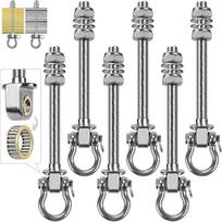 "Dolibest Swing Hooks" medinės sijos guoliai, 225 mm hamakas Priedas M10 Sunkiosios apkrovos kabančios kėdės pakaba Betoninės lubos Nerūdijančio plieno besisukantis Punch Bag lubų montavimo kablys Eyelet kablys prisukimui